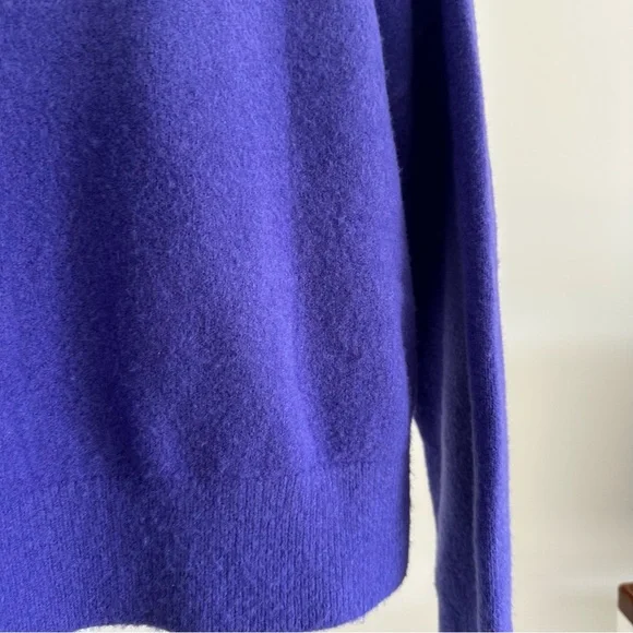 & Other Stories Blue Oversized Mock Neck Sweater, 8% Wool, Size XS - Picture 15 of 15